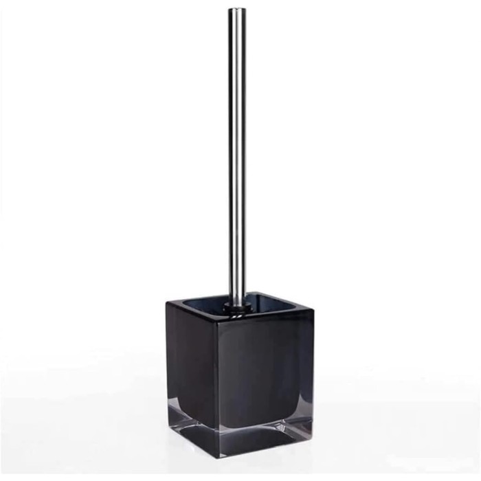 Toilet Brush Set Blackand Holder Set for Bathroom Toilet Cleaning Soft Bristled Cleaner