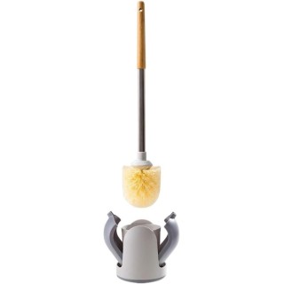Toilet Toilet Brush Plastic Toilet Brush and Holder Set Long Handle Toilet Bowl Brush Bathroom Toilet Cleaning Brush
