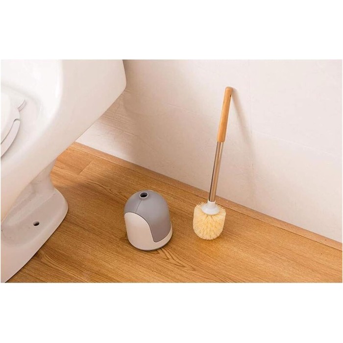 Toilet Toilet Brush Plastic Toilet Brush and Holder Set Long Handle Toilet Bowl Brush Bathroom Toilet Cleaning Brush