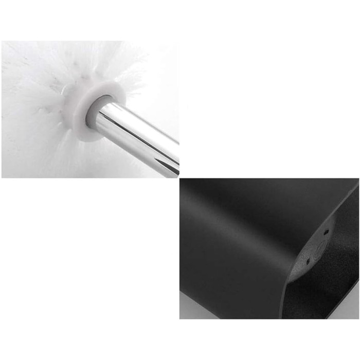 Toilet Brushes and Holders Stainless Steel Handle Set Bathroom Full Closed Toilet Brush