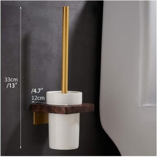 Toilet Toilet Brush and Holder Set Wall Mounted Ceramics Toilet Cleaning Set for Perfect Hygiene Toilet Cleaning Toilet Bowl Brush