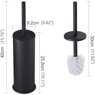 Toilet Brush Toilet Brushes and Holders Stainless Steel Handle Toilet Brush Set Bathroom Full Closed Toilet Brush