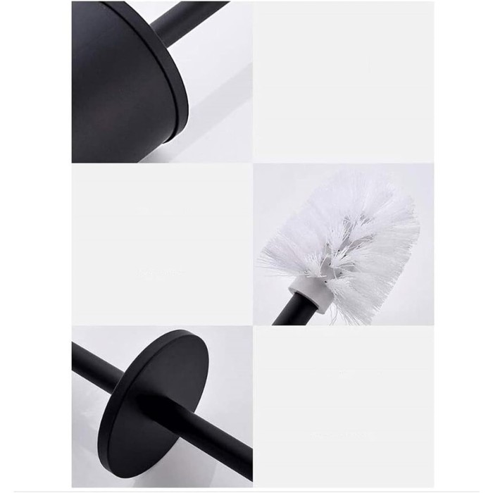 Toilet Brush Toilet Brushes and Holders Stainless Steel Handle Toilet Brush Set Bathroom Full Closed Toilet Brush