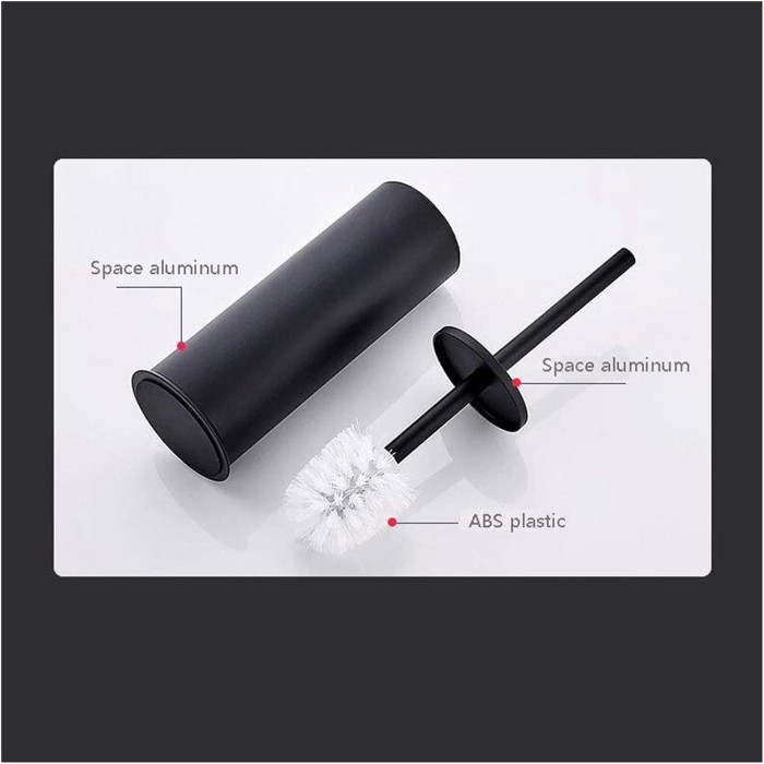 Toilet Brush Toilet Brushes and Holders Stainless Steel Handle Toilet Brush Set Bathroom Full Closed Toilet Brush