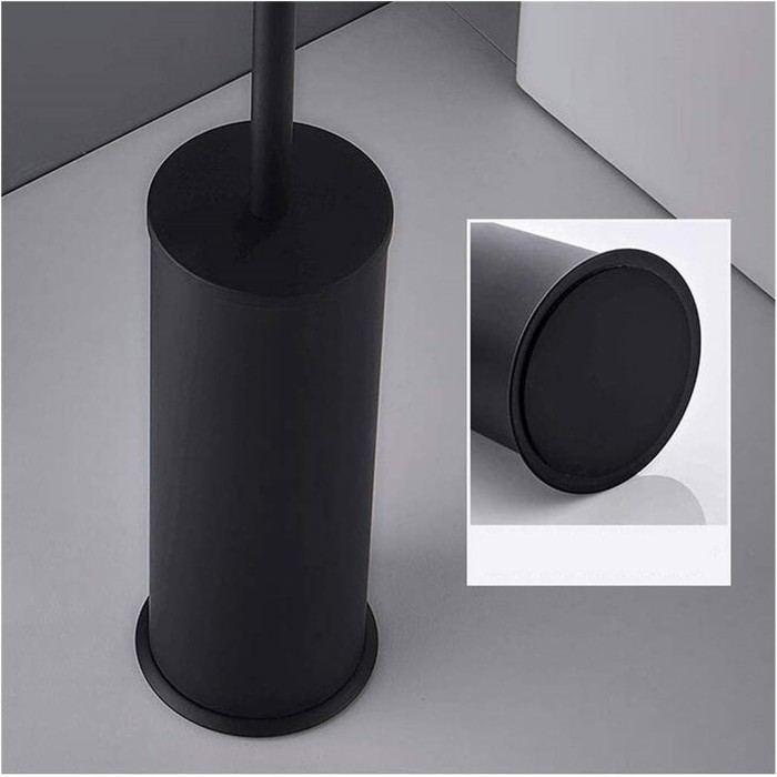 Toilet Brush Toilet Brushes and Holders Stainless Steel Handle Toilet Brush Set Bathroom Full Closed Toilet Brush