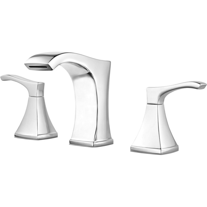 Pfister Venturi Bathroom Sink Faucet, 8-Inch Widespread, 2-Handle, 3-Hole, Polished Chrome Finish, LF049VNCC