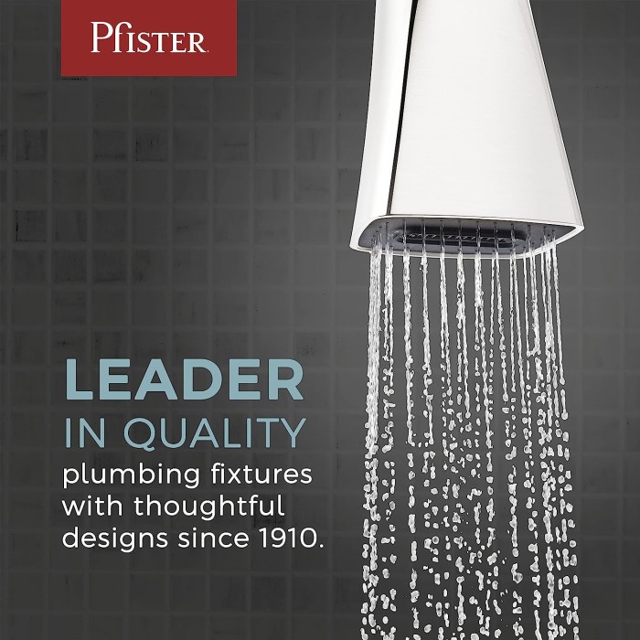 Pfister Venturi Bathroom Sink Faucet, 8-Inch Widespread, 2-Handle, 3-Hole, Polished Chrome Finish, LF049VNCC